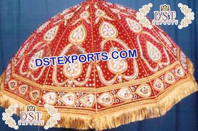 Indian Wedding Embrodried Umbrellas