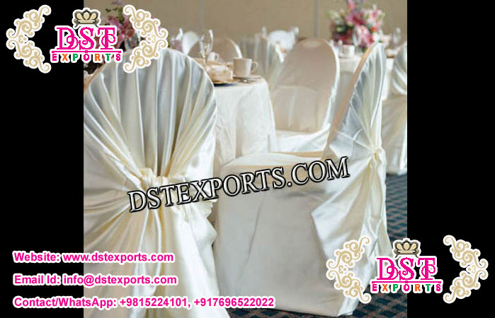 Wedding Chair Cover with Tie Back