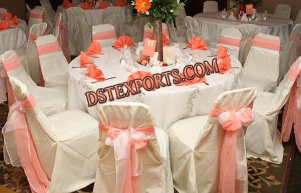 WEDDING CHAIR COVER WITH TISSUE SASHAS