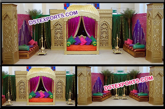 Ancient rajwada Fiber Wedding Stage