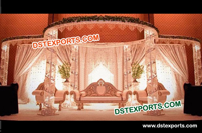 Wedding Crystal Mandap Set/ Crystal Mandap