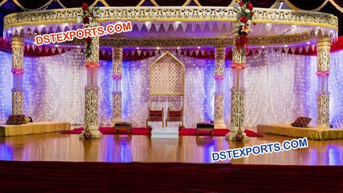 New Indian Wedding Crystal Mandap Set