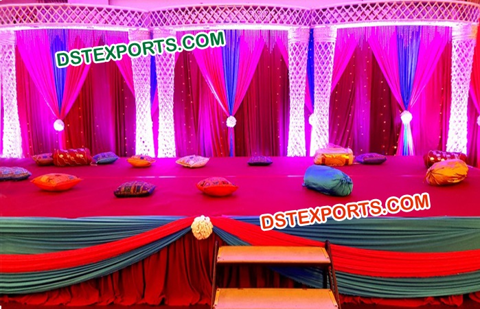 Latest Lighted Walima Stage