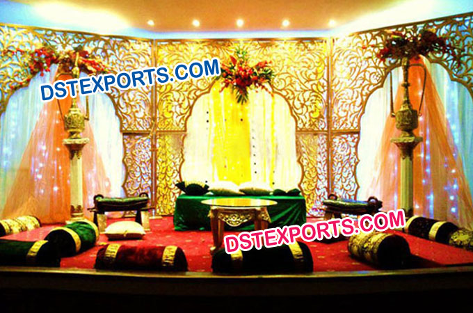 Mehandi Stage Carved Background
