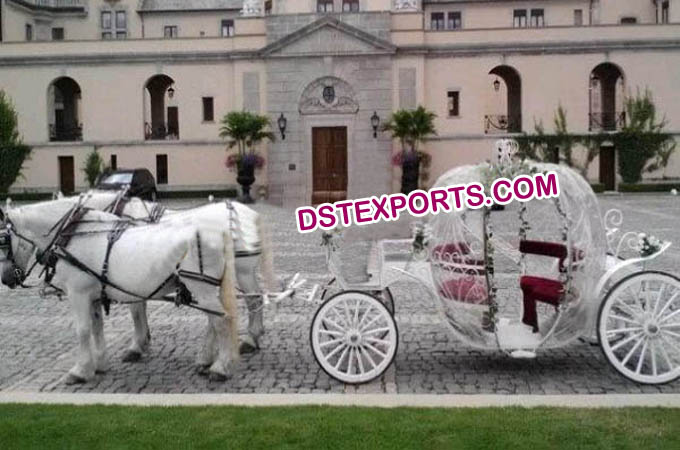 English Wedding Cinderella Horse Drawn Carriage