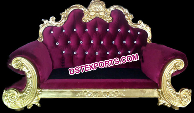 Royal Purlish Wedding Throne