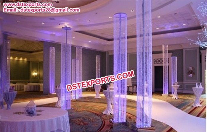 Wedding Crystal Beaded Columns