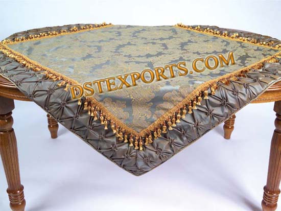 EMBROIDED TABLE OVERLAYS