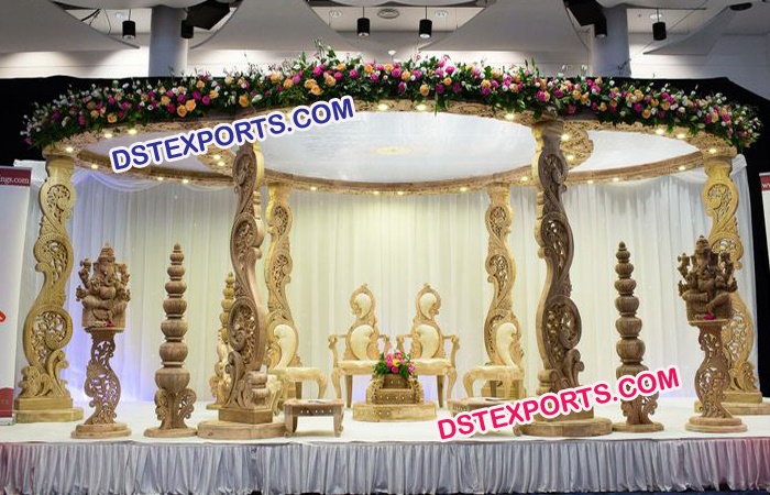 New Design Wedding Wooden Mandap Set