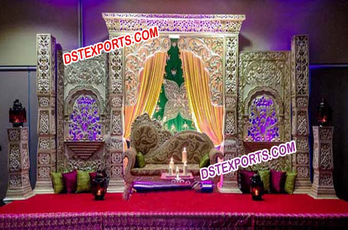 Bollywood Wedding Fiber Stylish Stage Set