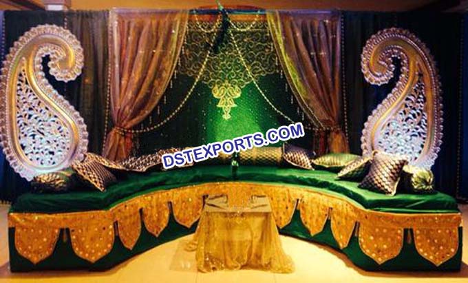 Muslim Wedding Stage Backdrop Decoration