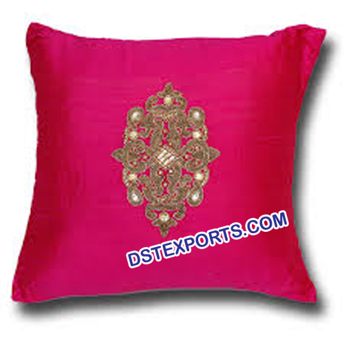 Wedding Silk Hot Pink Cushion Covers
