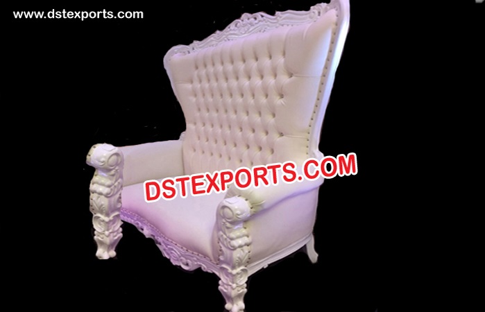 Wedding High Back White Sofa