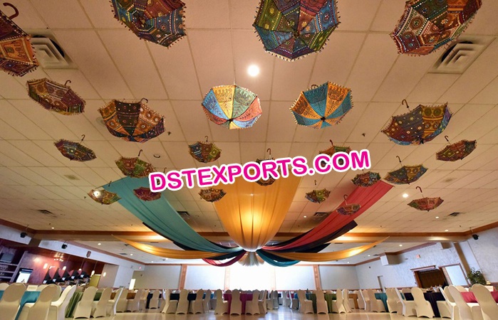 Indian Wedding Decoration Hanging Small Umbrellas