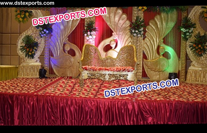 Indian Wedding Peacock Theem Backdrop Panels