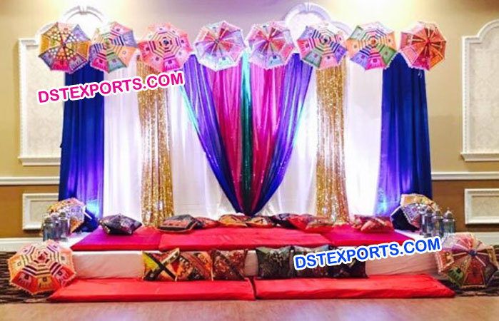 Wedding Mehandi Stage Decoration Props
