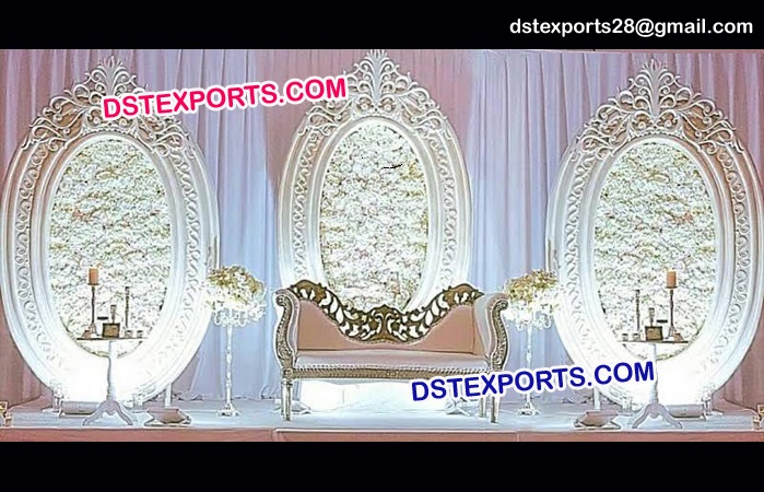 English Wedding Oval Shape Backdrop Frames