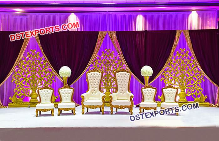 Wedding Bride Groom Stage Chairs
