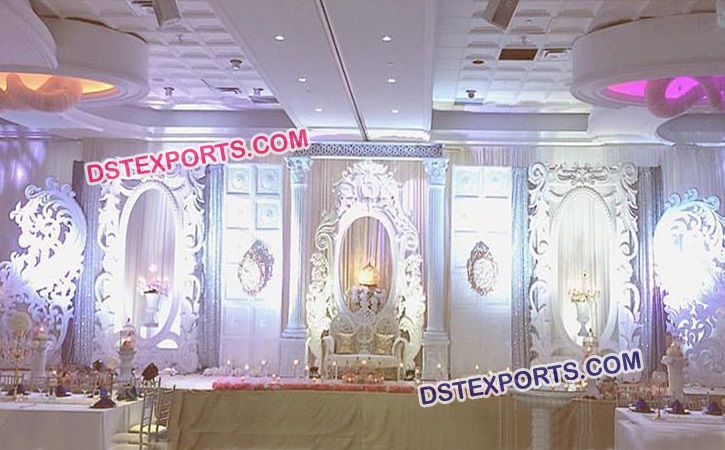 Asian Reception Wedding Stage Decor