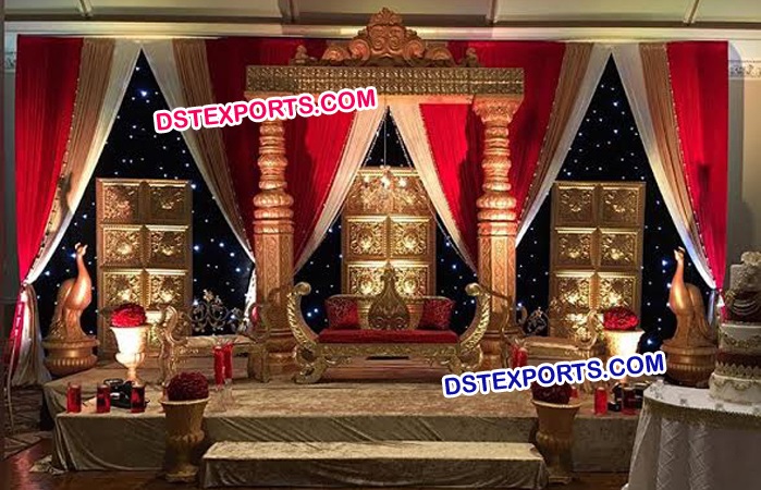 Asian Sri Lankan Wedding Stage Decorations