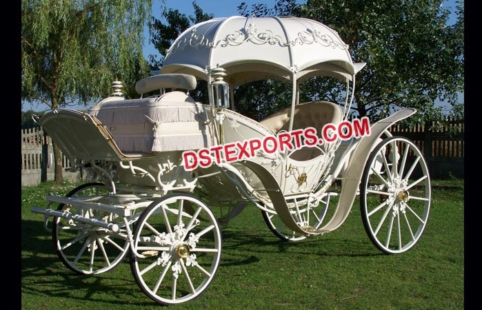 Pumpkin Style Wedding Cinderella Horse Carriage