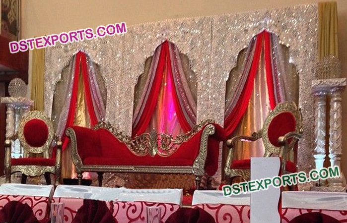 Indian Wedding Embrodried Arch Type Backdrop Set