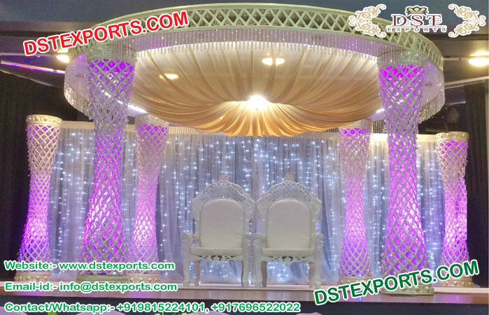 Wedding Fiber Crystal Palazzo Mandap UK