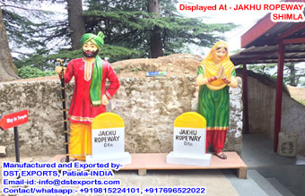 Punjabi Entrance Decor Statues for Sale