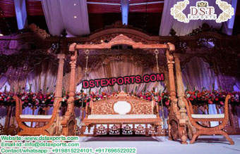 Royal Wooden Handicraft Swing for Wedding