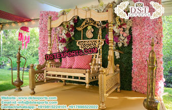 Wedding Golden Swing for Stage Decoration