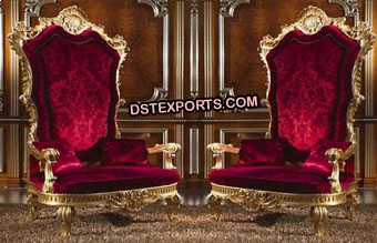 Wedding Event Royal Throne Chairs