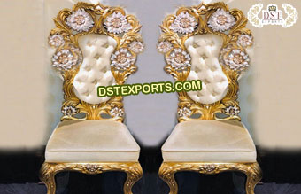 Wedding Flower Design King & Queen Chair
