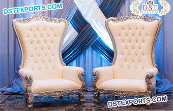 Wedding Bride and Groom Love-Seat Chairs