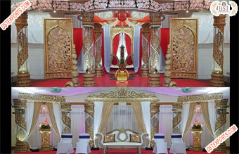 Bollywood Wedding Crystal Mandap/Stage FIJI