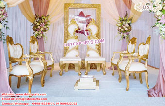 Traditional Wedding Mandap Furniture Set