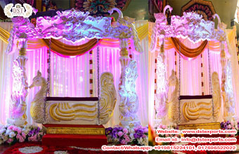 South Asian Wedding Stage Peacock Swing