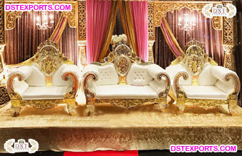 Wedding Stage Maharaja Throne Sofa Set