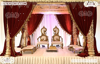 Gorgeous Couple Seating Chairs for Mandap