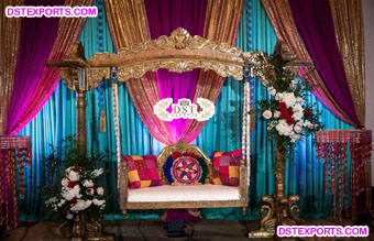 Wedding Swing Decoration For Mehendi Ceremony