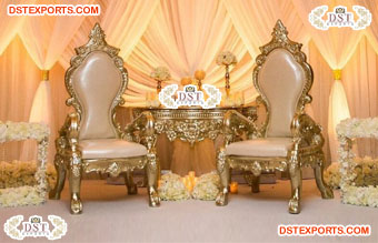Royal King Throne Chair for Wedding Couple