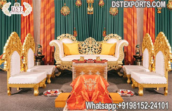 Traditional Hindu Wedding Mandap Furniture Set