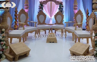 Stylish Wedding Vedi Ceremony Mandap Chairs