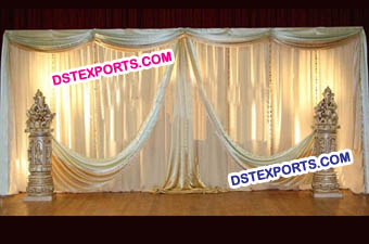 Draping Wedding Stage Backdrop