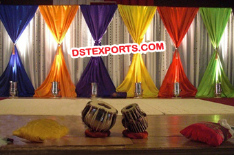 Wedding Stage Colorful Backdrop