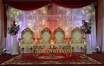 INDIAN WEDDING STAGE CHAIRS SET