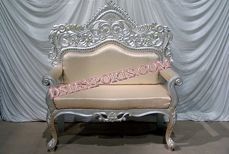 INDIAN WEDDING SILVER LOVE SEATER