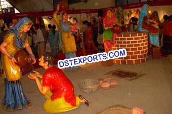 Traditional Punjabi Culture Village Theem