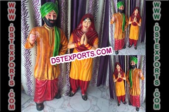 Wedding Welcome Statues for Punjabi Wedding