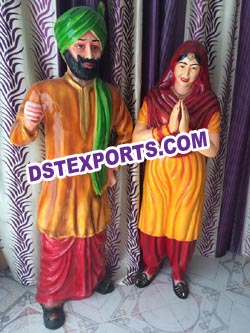 Punjabi Welcome Statues For Hotels and Havelis
