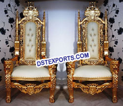 INDIAN WEDDING GOLD LION CHAIRS